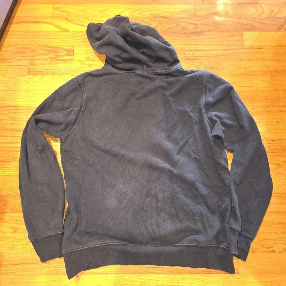 The North Face Hoodie Y2K Vintage Outdoor Logo Sweatshirt, Black Large